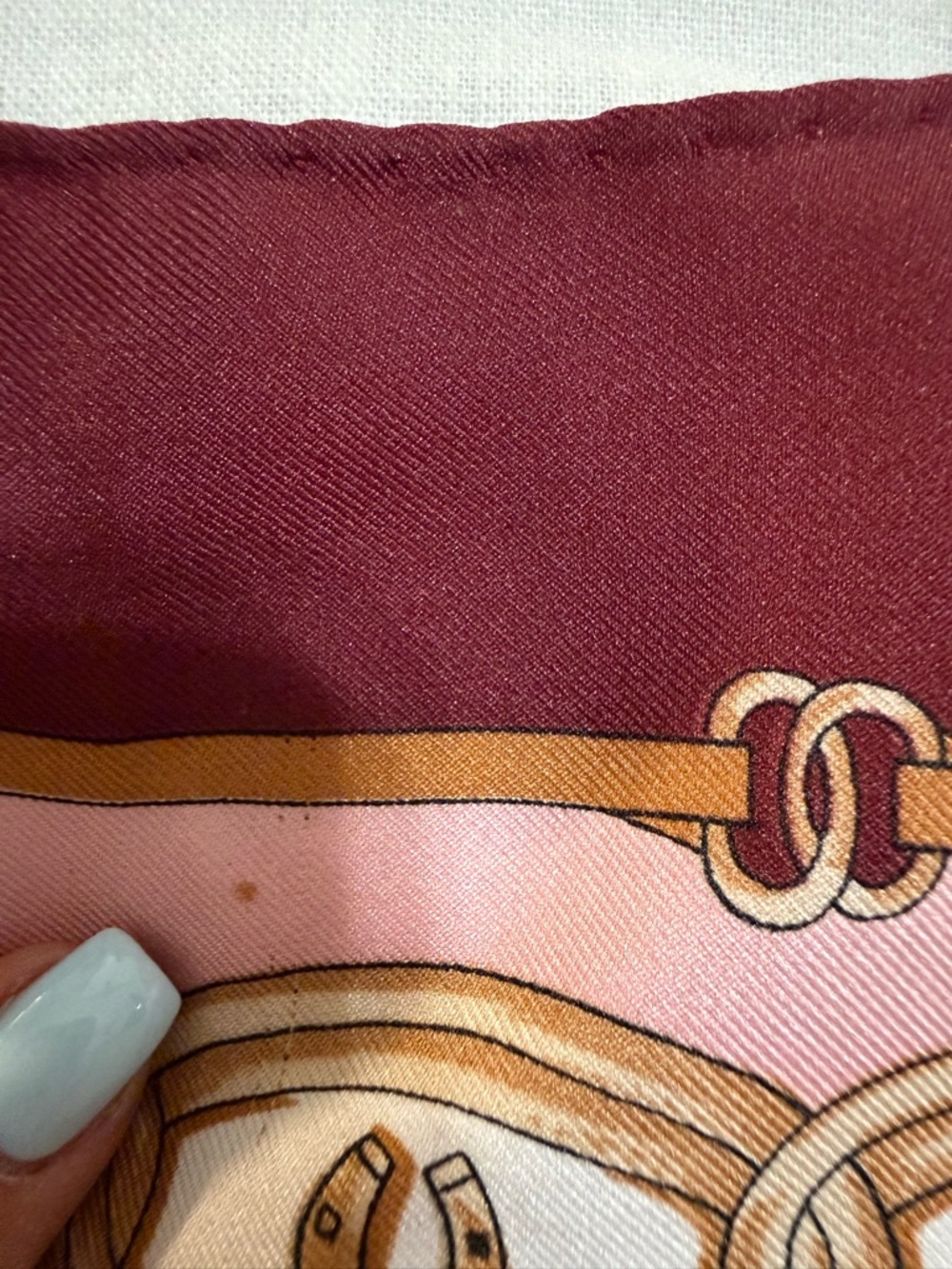 Vintage Silk Scarf Equestrian 30” - Picture 10 of 11